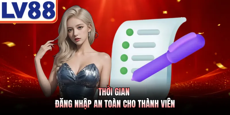 Chơi Có Trách Nhiệm - Xây Dựng Không Gian Cá Cược An Toàn 2 Thời gian đăng nhập an toàn cho thành viên